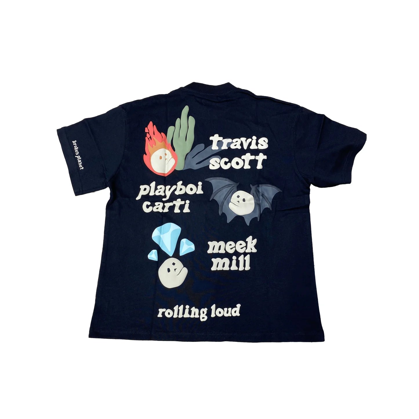 Broken Planet Market x Rolling Loud Portugal T-Shirt Midnight Black