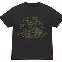 Corteiz Meekz Rules the World T-Shirt – Black