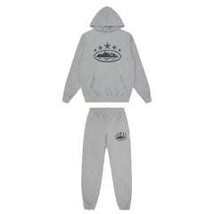 Corteiz 5 Stars Tracksuit - Grey/Black