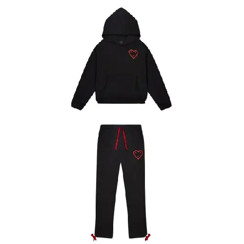Carsicko Signature Tracksuit – Black/Red