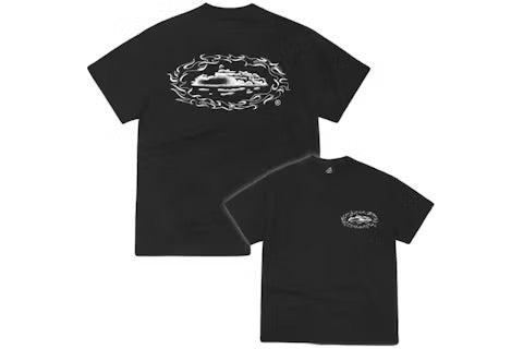 Corteiz Firey Alcatraz T-shirt Black