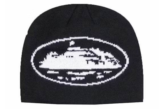 Corteiz Alcatraz Skully Hat – Black/White