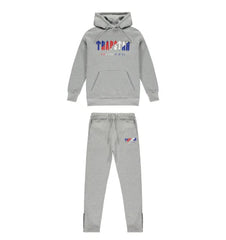 Trapstar Chenille Decoded Hooded Tracksuit – Grey Revolution Edition