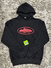 Corteiz Alcatraz Hoodie - Black/Red