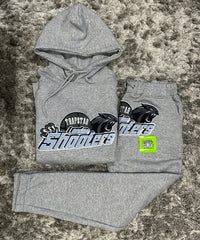 Trapstar London Shooters Hooded Tracksuit - Grey/Sky Blue