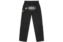 Corteiz 5 Star Dog Chain Alcatraz Cargo Trousers – Black