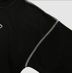 Corteiz Stitch Alcatraz Hoodie - Black/White