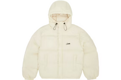 Corteiz V2 Bolo Hooded Puffer Jacket - Off White