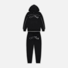 Trapstar Irongate Chenille Arched Hooded Tracksuit - Black/Grey Camo