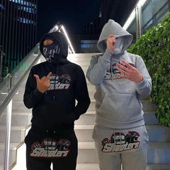 Trapstar London Shooters Hooded Tracksuit - Black/Red