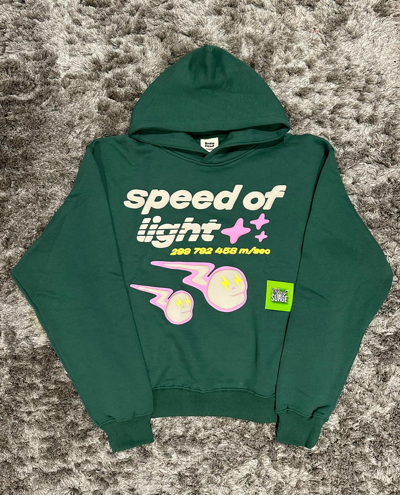 Speed of Light Broken Planet Market Hoodie