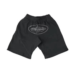 Corteiz Alcatraz Jogger Shorts – Triple Black