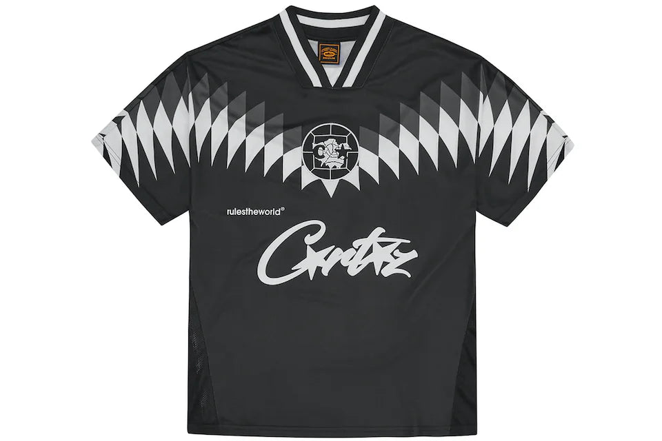Corteiz Street League Athletic T shirt – Black/White