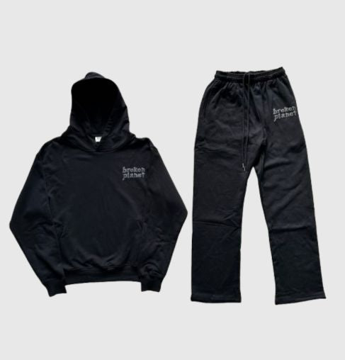 Broken Planet Market Basics Tracksuit - Black