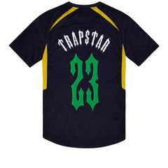 Trapstar London Irongate Football Jersey - Carnival Edition Black/Yellow/Green
