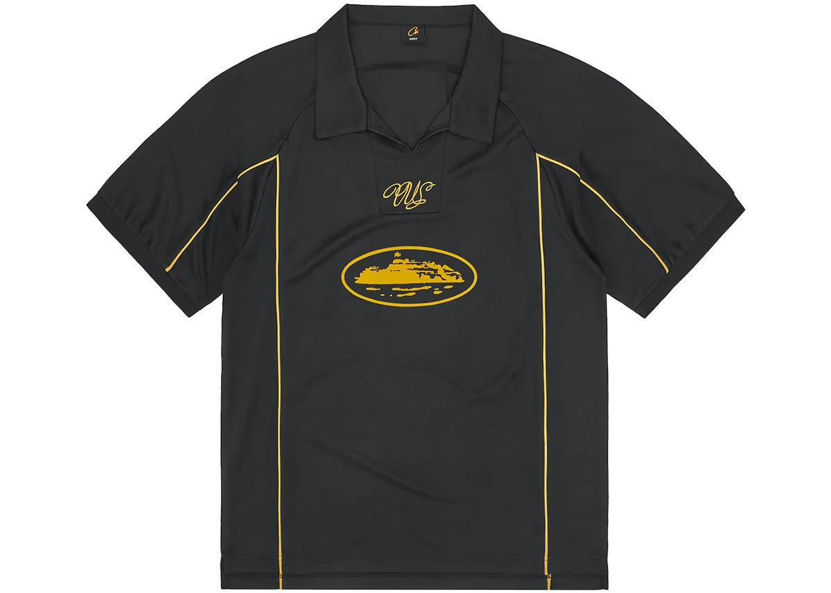 Corteiz Talismo Football Jersey - Black/Yellow