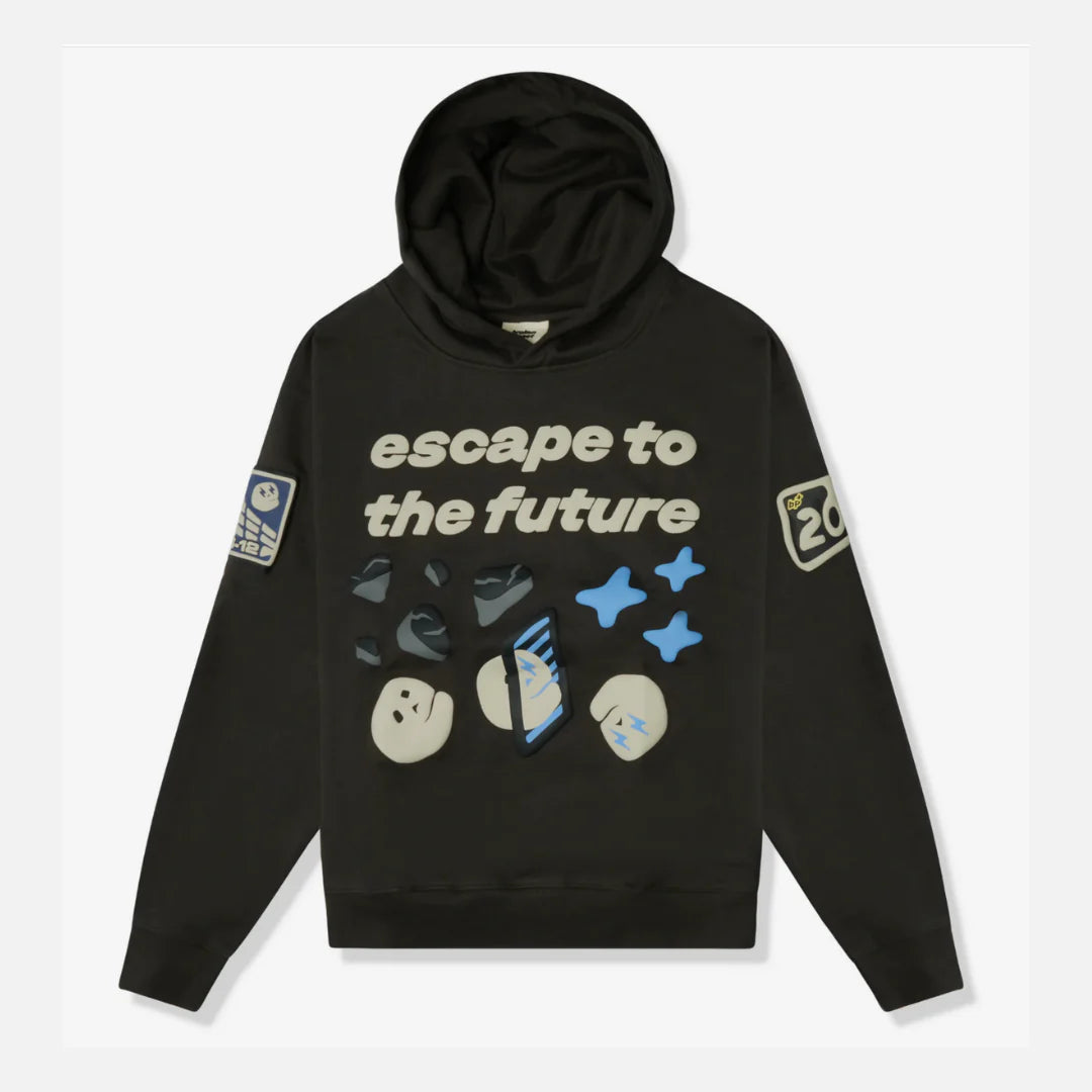 Escape to the Future Broken Planet Market Hoodie