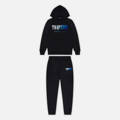 Trapstar Chenille Decoded Hooded Tracksuit - Black/Ice flavours