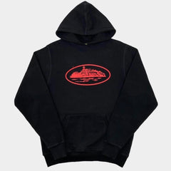 Corteiz Alcatraz Hoodie - Black/Red