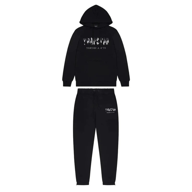 Trapstar Chenille Decoded Hooded Tracksuit - Black/Camo