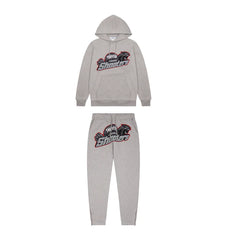 Trapstar London Shooters Hooded Tracksuit - Grey/Red