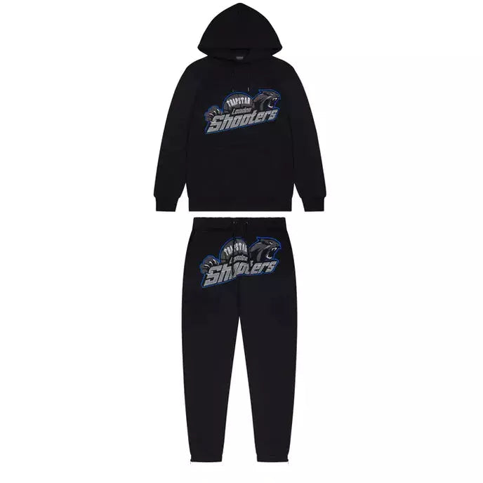 Trapstar London Shooters Hooded Tracksuit - Black/Blue
