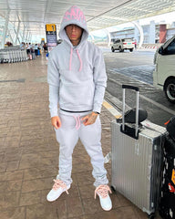 Syna World Tracksuit - Grey/Pink