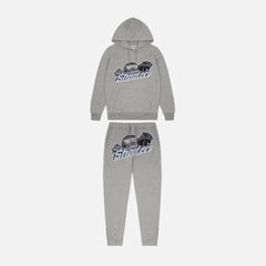 Trapstar London Shooters Hooded Tracksuit - Grey/Sky Blue