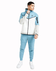 Nike Tech Fleece Tracksuit Baby Blue and White